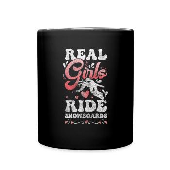 Snowboarder Sports Extrêmes - Mug uni - noir - Devant