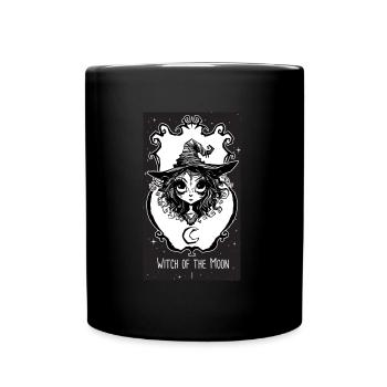 Witch of the Moon oracle card - Full Colour Mug - black - Front