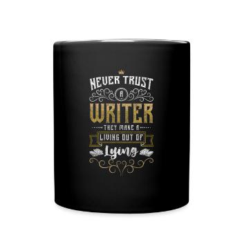Schreiber Fantasie - Tasse einfarbig - Schwarz - Vorne