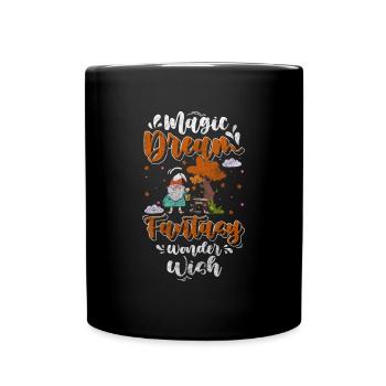 Imp Fantasy Garden Leprechaun - Full Colour Mug - black - Front