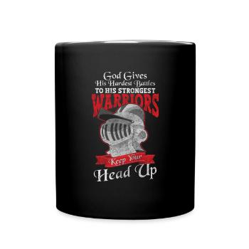 Sword Hero Warrior - Full Colour Mug - black - Front