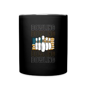 Bowling Ball Sports Joueur professionnel - Mug uni - noir - Devant