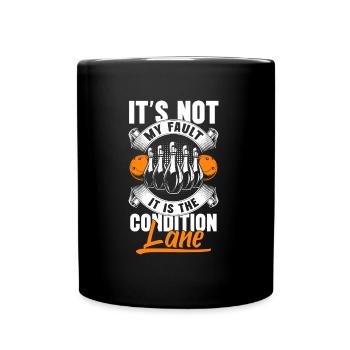 Joueur amateur de boules de bowling - Mug uni - noir - Devant