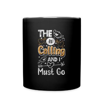 Tea Drinker Relaxation Warm Green Tea - Full Colour Mug - black - Front