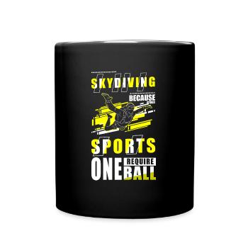 Parachute Adrenaline Paragliding - Full Colour Mug - black - Front