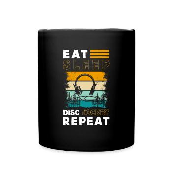 Musique, Disco, Danse, Plaisir - Mug uni - noir - Devant