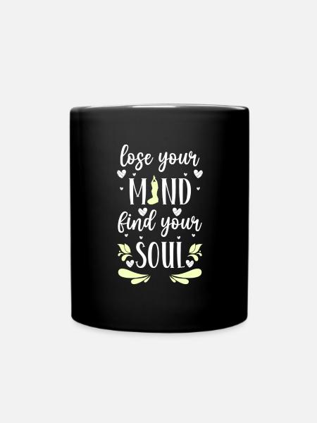 Yoga Om Méditer la pleine conscience - Mug uni - noir