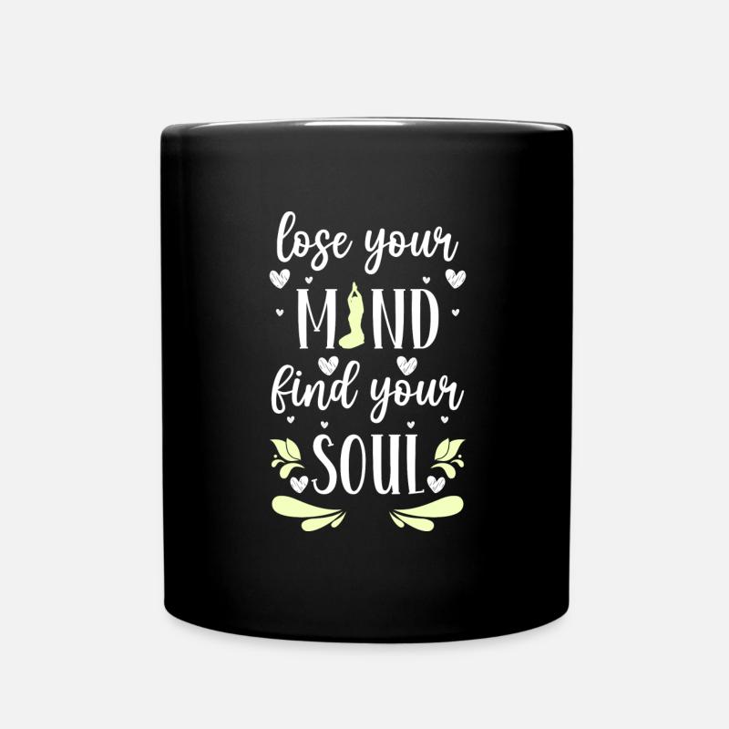 Yoga Om Méditer la pleine conscience - Mug uni - noir