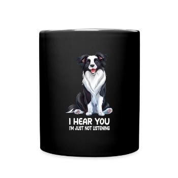 Border Collie - Full Colour Mug - black - Front