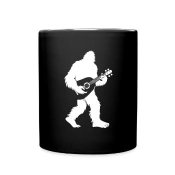 Geschenk für Hackbrettliebhaber - Tasse einfarbig - Schwarz - Vorne