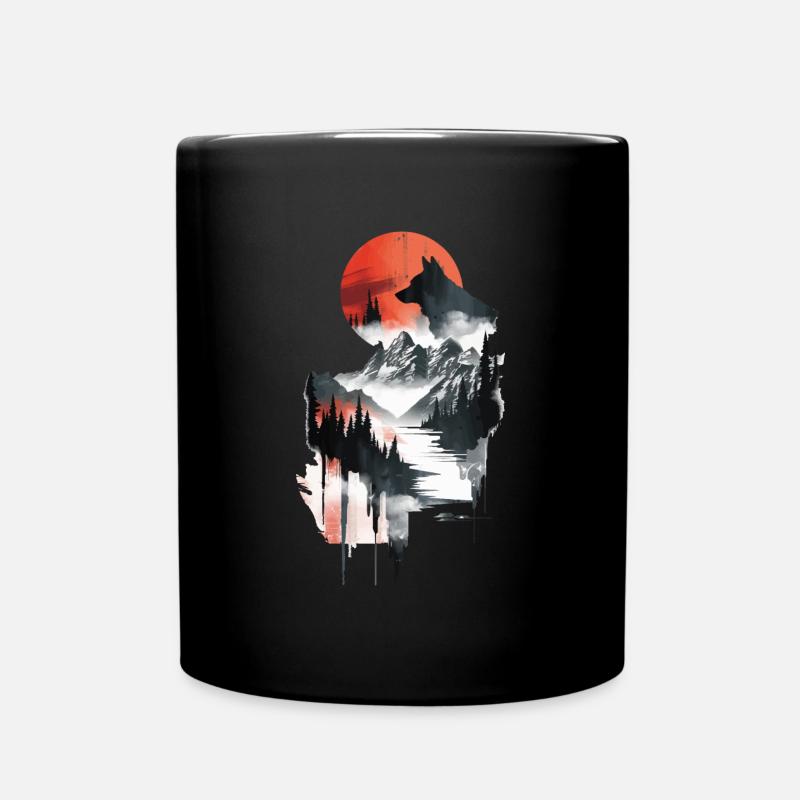 Husky - Tasse einfarbig - Schwarz