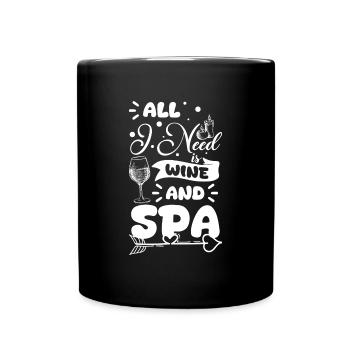 Wellness Holidays Beauty - Full Colour Mug - black - Front