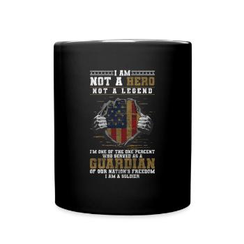 Soldier Dove of Peace Peace Human Rights - Full Colour Mug - black - Front