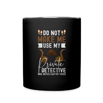 Détective privé Hot Trace Police - Mug uni - noir - Devant