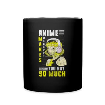 Japan Kunst - Tasse einfarbig - Schwarz - Vorne