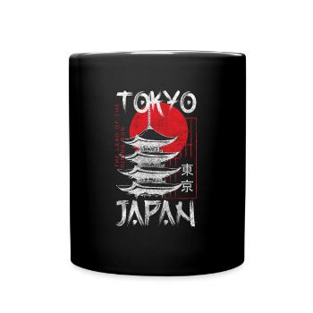 Tokyo Art Samurai Tokyo - Full Colour Mug - black - Front