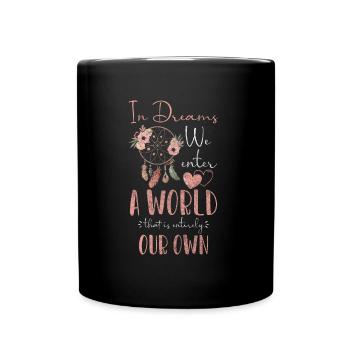 Dream Motivation Love - Full Colour Mug - black - Front