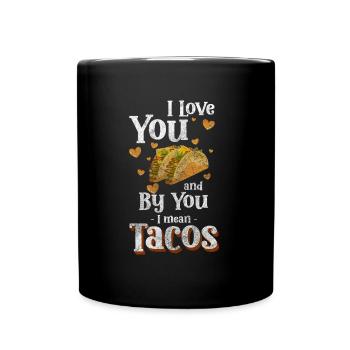 Taco Latino Feiern Cinco de Mayo - Tasse einfarbig - Schwarz - Vorne