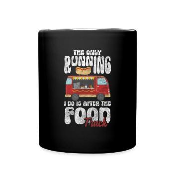 Truck Essen Koch - Tasse einfarbig - Schwarz - Vorne