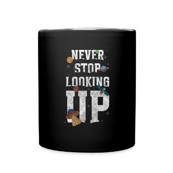 Astronomie Galaxie Hobby - Tasse einfarbig - Schwarz - Vorne