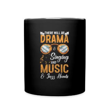 Drama Prinzessin Jammern - Tasse einfarbig - Schwarz - Vorne