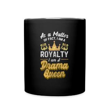 Crown Acting Female Teasing - Full Colour Mug - black - Front