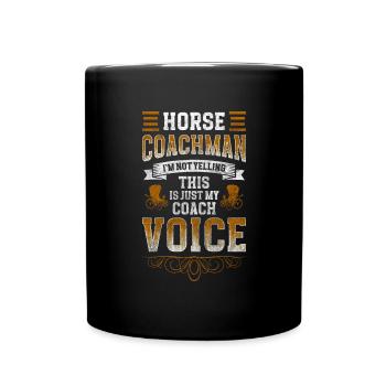 Calèche, calèche, calèche, calèche d’invités - Mug uni - noir - Devant