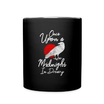 Raven Hooded Crow Witchcraft Runes - Full Colour Mug - black - Front