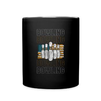 Bowler Skittles Winner - Full Colour Mug - black - Front
