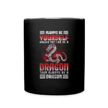 Mythologie du dragon Livres Asie - Mug uni - noir - Devant