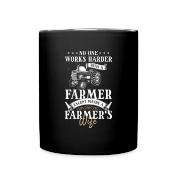 Landwirt Hof Demonstration Helden - Tasse einfarbig - Schwarz - Vorne