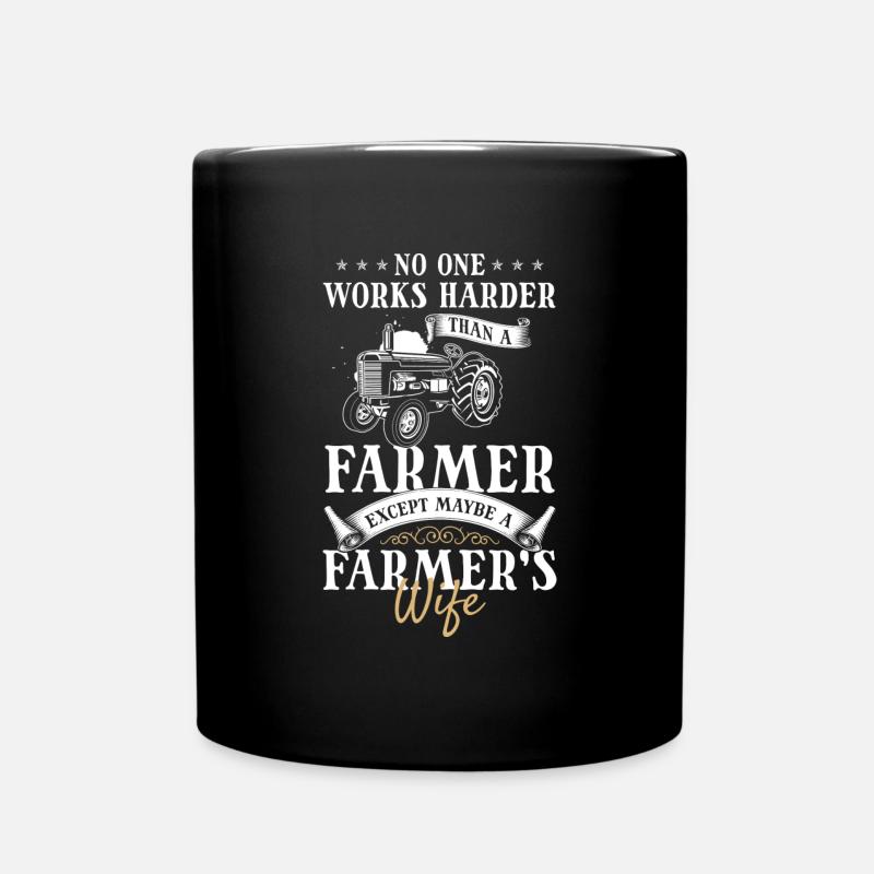 Landwirt Hof Demonstration Helden - Tasse einfarbig - Schwarz