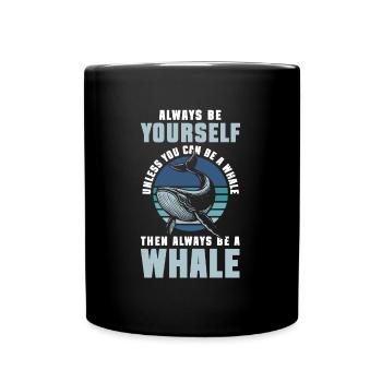 Meer Natur Meeresleben - Tasse einfarbig - Schwarz - Vorne