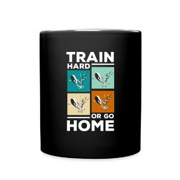 Crosstrainer Fitnessstudio - Tasse einfarbig - Schwarz - Vorne