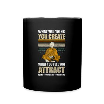 Méditer Paix Namaste Taoïsme - Mug uni - noir - Devant