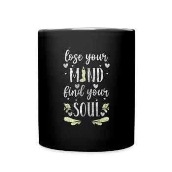 Yoga Illumination Pleine conscience Om - Mug uni - noir - Devant