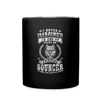 Bouncer Entry Protector Muscles - Full Colour Mug - black - Front