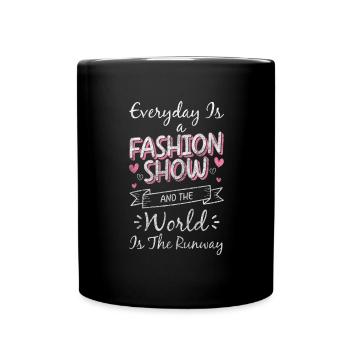 Modeliebhaber Trendsetter Kleidung - Tasse einfarbig - Schwarz - Vorne