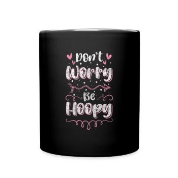Hullern Fitness Home Workout Spaß - Tasse einfarbig - Schwarz - Vorne