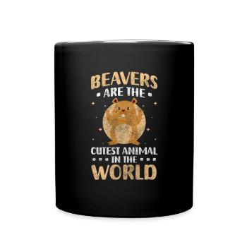 Bois Arbres Zoo Eau - Mug uni - noir - Devant