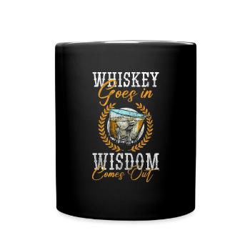 Alcohol Enjoyment Celebration Single Malt - Full Colour Mug - black - Front