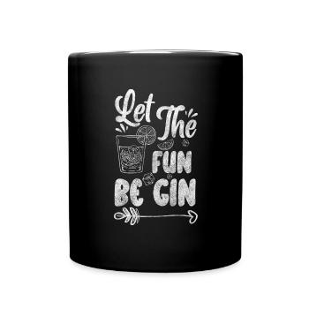 Gin Bar Party Long Drink - Full Colour Mug - black - Front