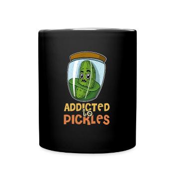 Fruits, jardin, concombres, cornichons, cornichons - Mug uni - noir - Devant