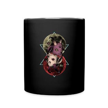 As Above So Below Goat - Ziege - Tasse einfarbig - Schwarz - Vorne
