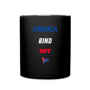 Les 3 commandements au rugby - Mug uni - noir - Devant