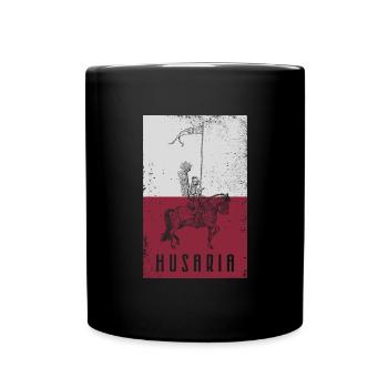 Polen Husaria Husaren Kavallerie Militär Geschicht - Tasse einfarbig - Schwarz - Vorne
