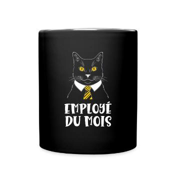 employé du mois - Mug uni - noir - Devant
