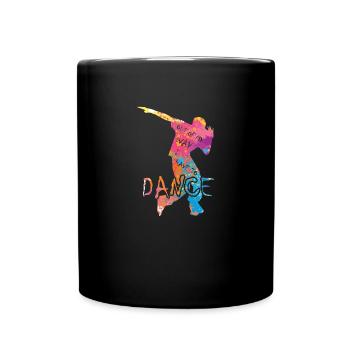 Aus dem Weg ich muss tanzen Party Tänzer - Tasse einfarbig - Schwarz - Vorne