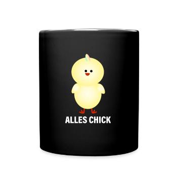 Funny chick - Full Colour Mug - black - Front