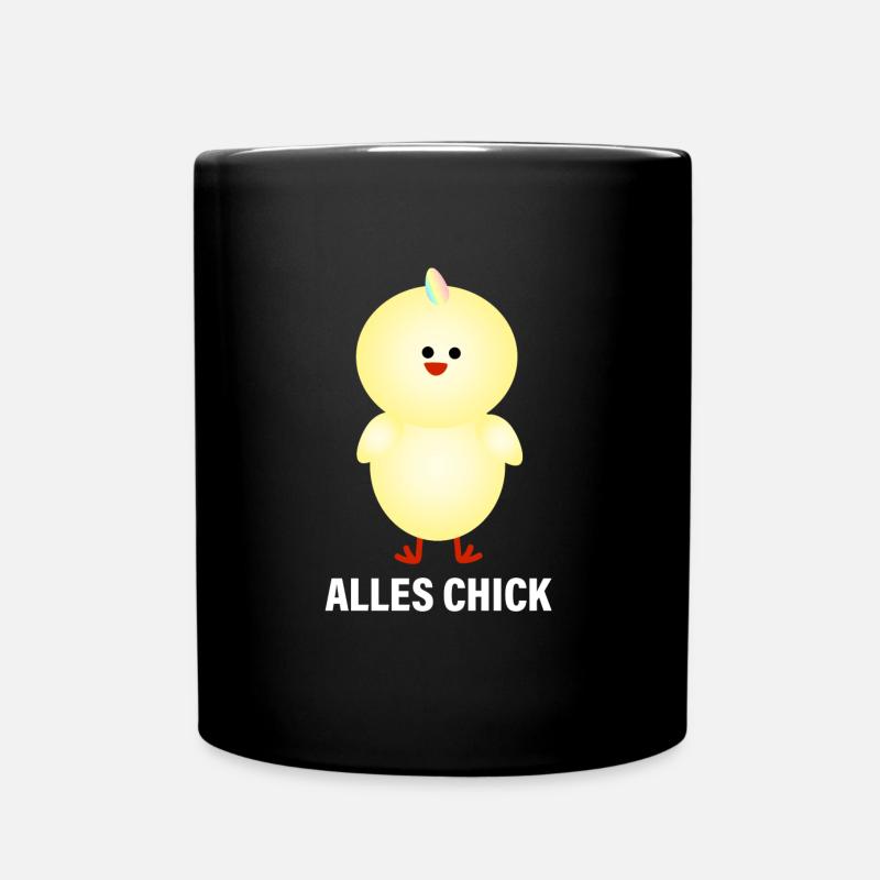 Funny chick - Full Colour Mug - black
